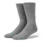 Stance Icon 3 Pack Socks Grey Heather Socks M556D18ICP-GRH | Overkill