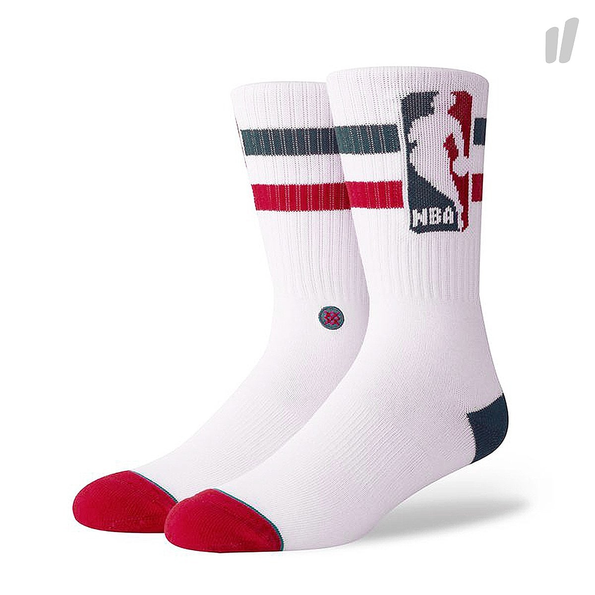 Stance NBA Logoman Oversize Socks White Socks M556D18NBA-WHT | Overkill