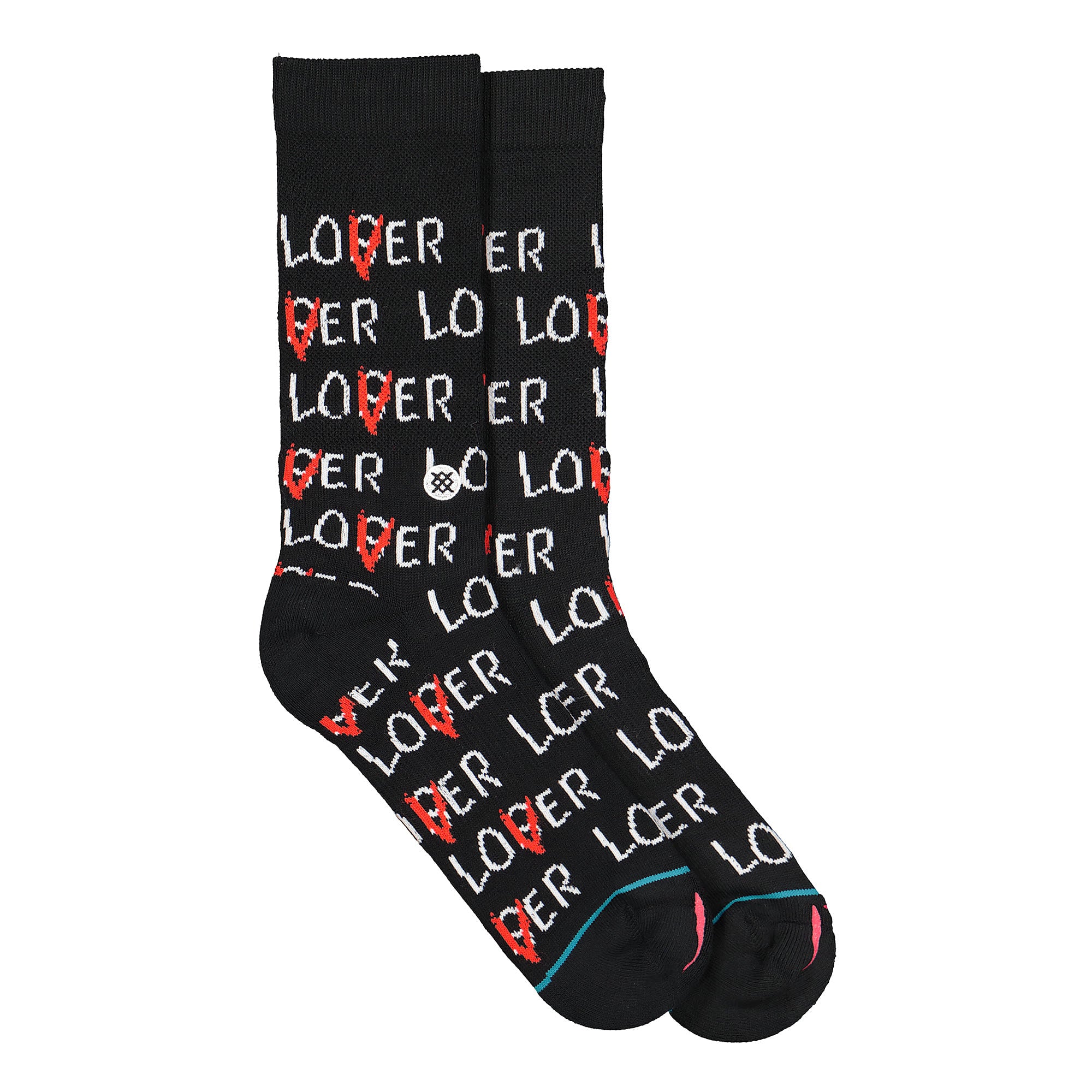 Stance Foundation Lover Loser Socks Black Socks M558C19LOV-BLK | Overkill