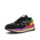 New Balance m 5740 lb Black-White- Vivid Cactus Sneakers  Close Up | Overkill