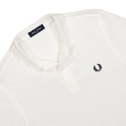 Fred Perry Plain Fred Perry Shirt White / Navy Polo Shirts Close-up | Overkill