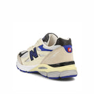 New Balance m990wb3 White-Blue-Beige Low Top Sneakers  Material | Overkill