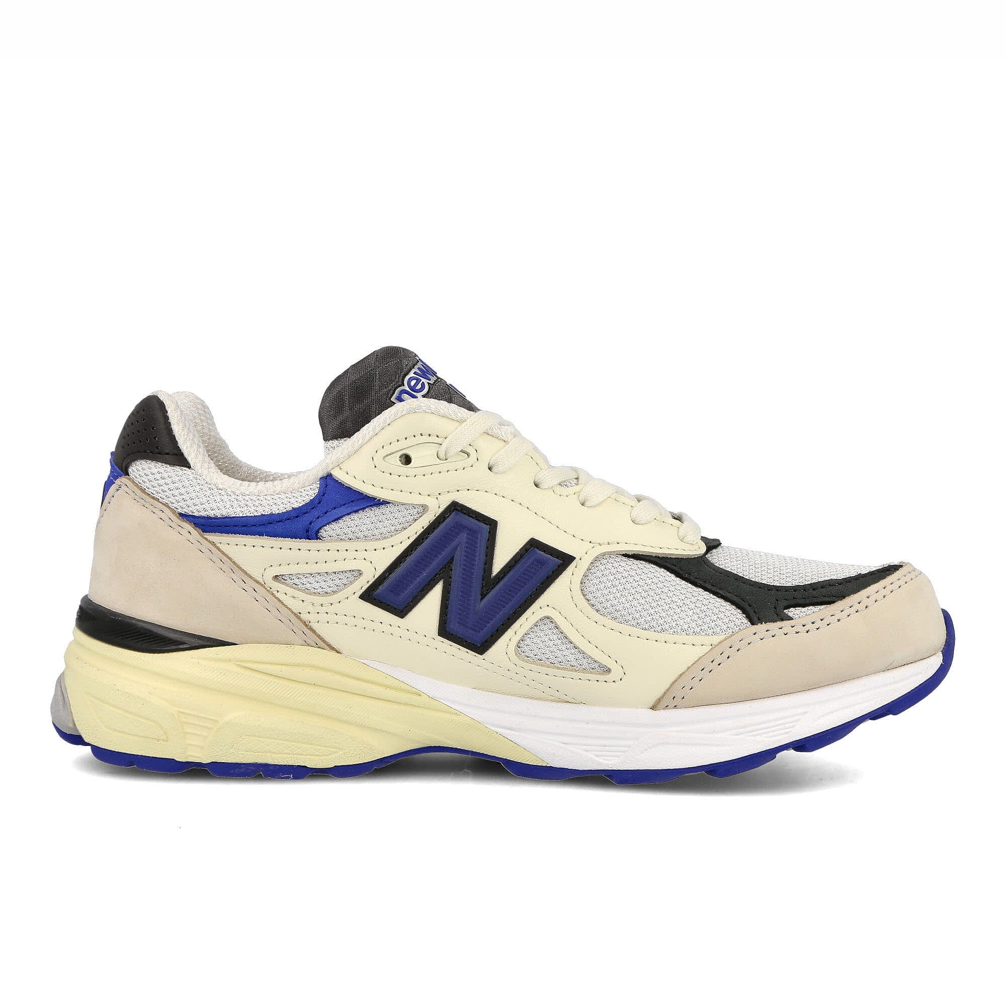 New Balance m990wb3 White-Blue-Beige Low Top Sneakers  Silhouette | Overkill