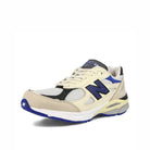 New Balance m990wb3 White-Blue-Beige Low Top Sneakers  Close Up | Overkill