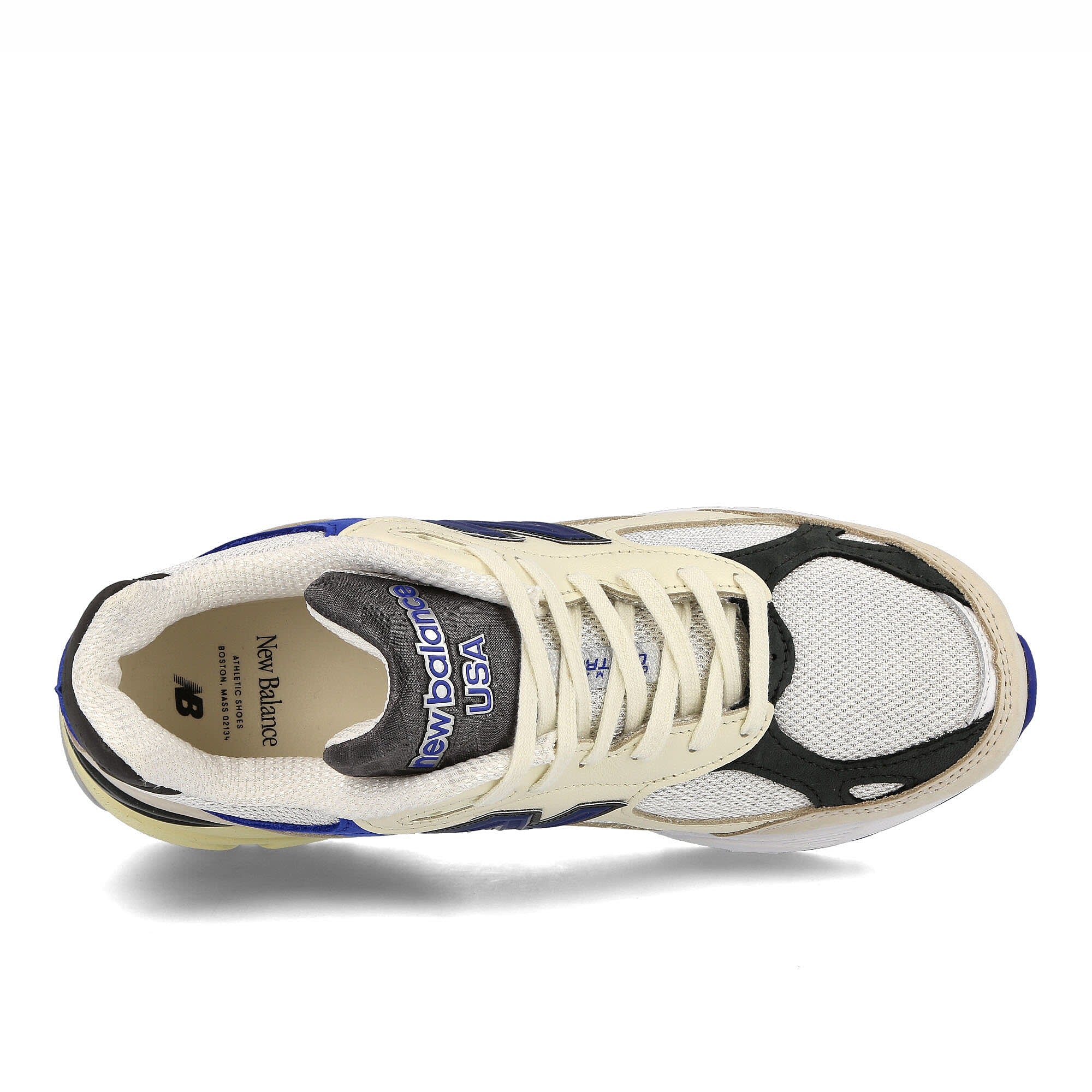 New Balance m990wb3 White-Blue-Beige Low Top Sneakers  Detailfoto | Overkill