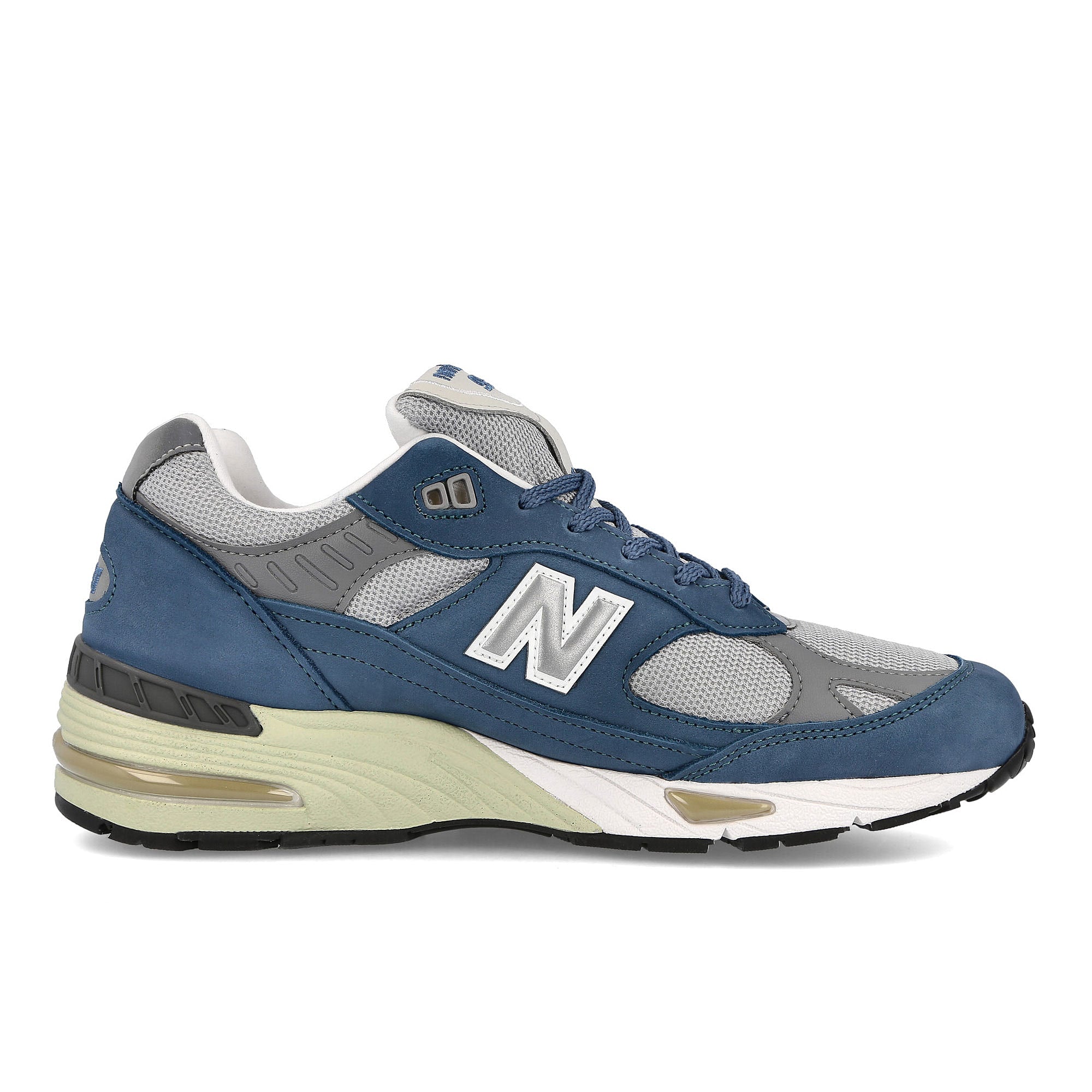 New Balance m 991 bsg Gray Blue-Blue Low Top Sneakers  Silhouette | Overkill