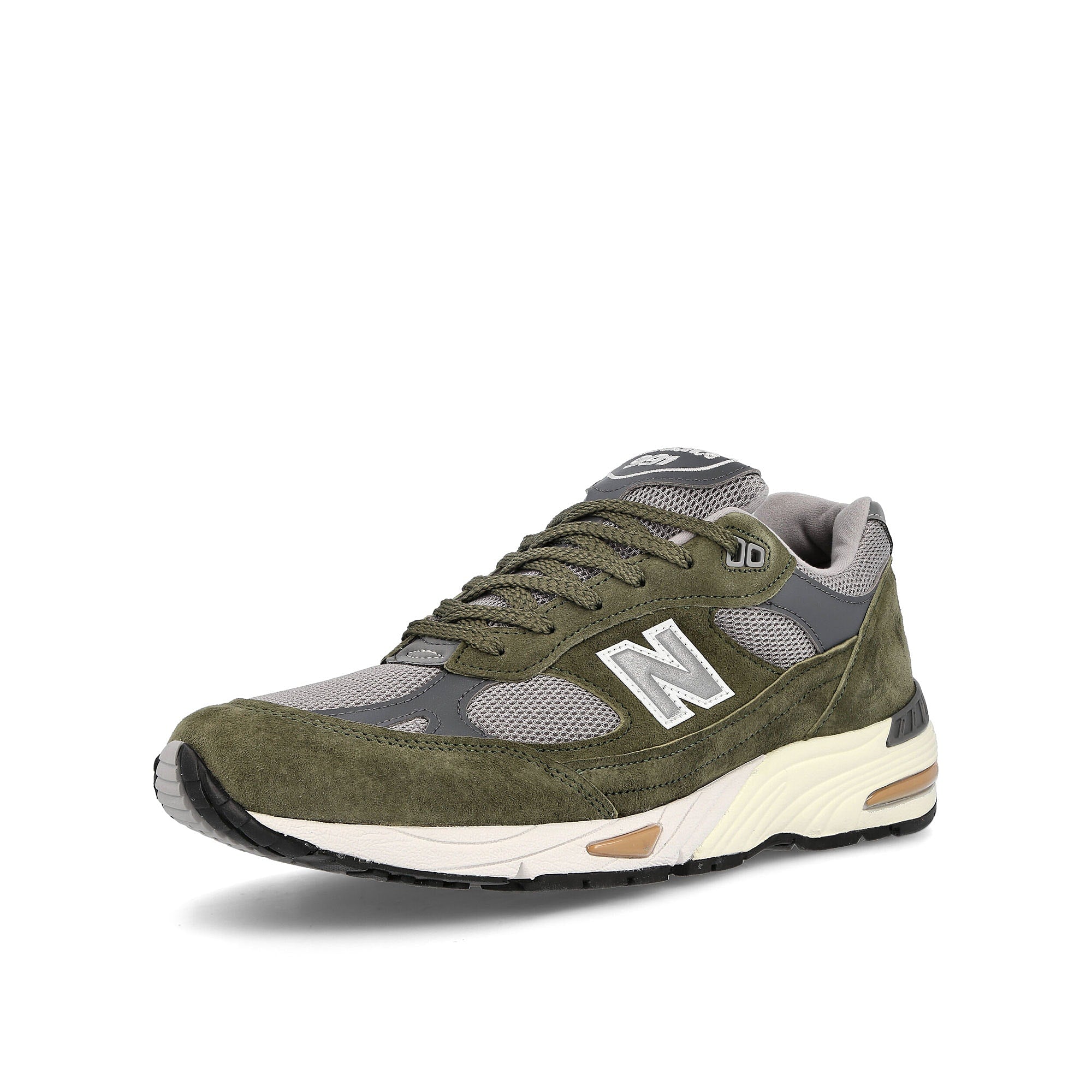 New Balance m991ggt Green Sneakers  Close Up | Overkill
