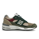 New Balance m 991 ntg Green-Brown Low Top Sneakers  Silhouette | Overkill