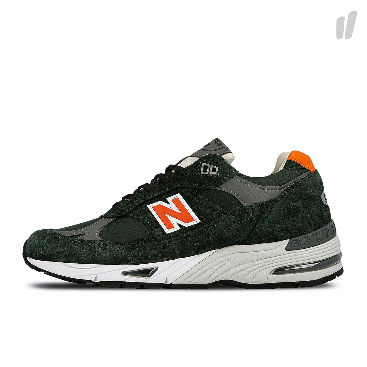 New Balance m 991 tnf Green-Orange Low Top Sneakers 702211-60-6 | Overkill
