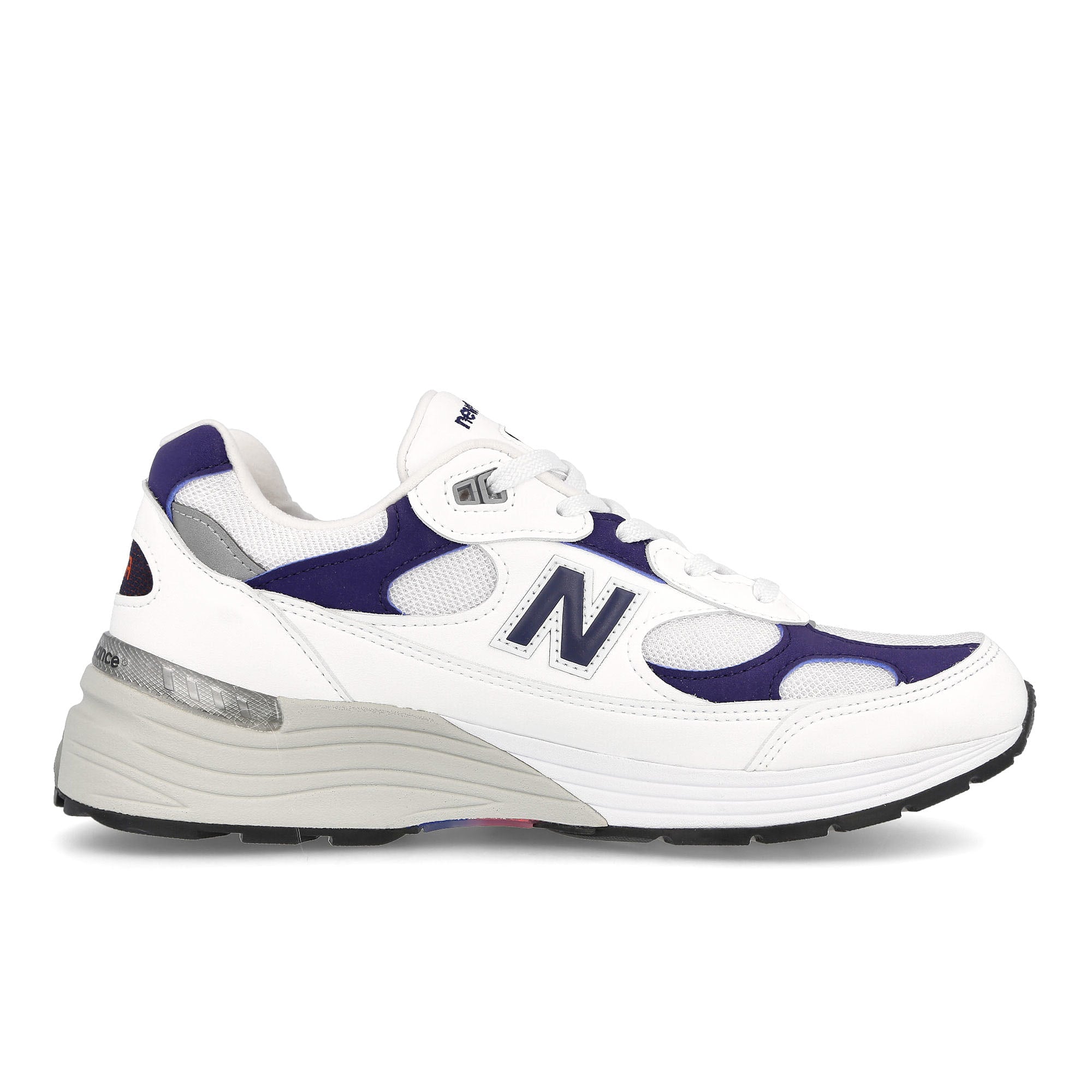 New Balance m 992 ec White-Blue Low Top Sneakers  Silhouette | Overkill