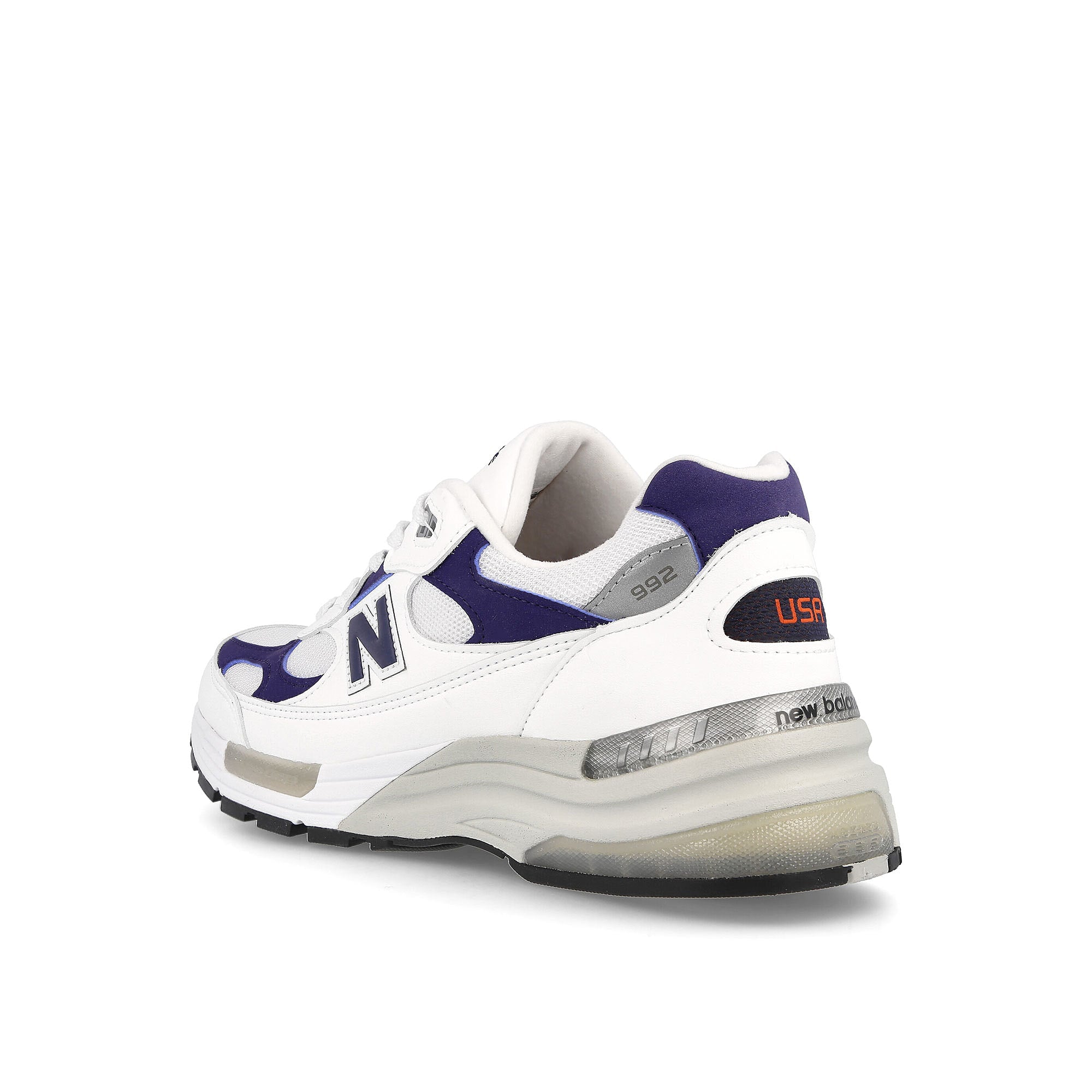 New Balance m 992 ec White-Blue Low Top Sneakers  Material | Overkill
