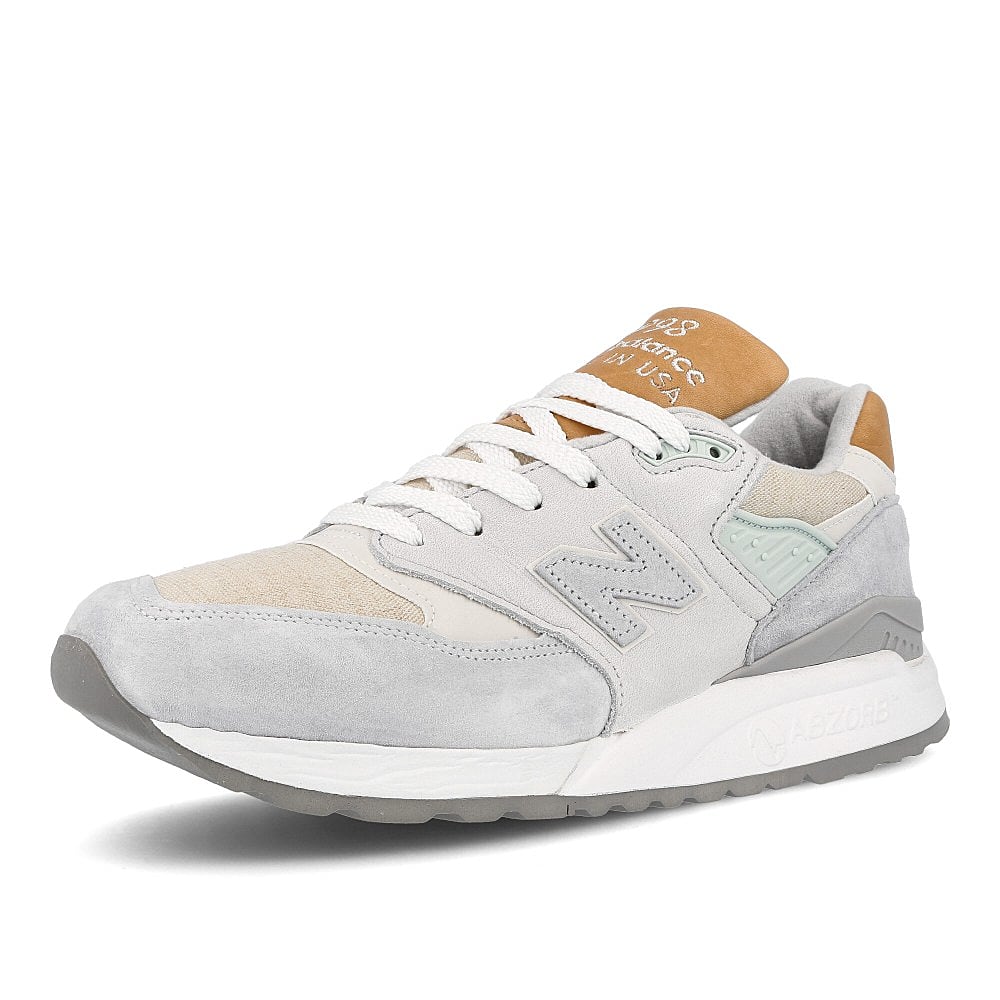 New Balance m 998 ene White Low Top Sneakers  Close Up | Overkill