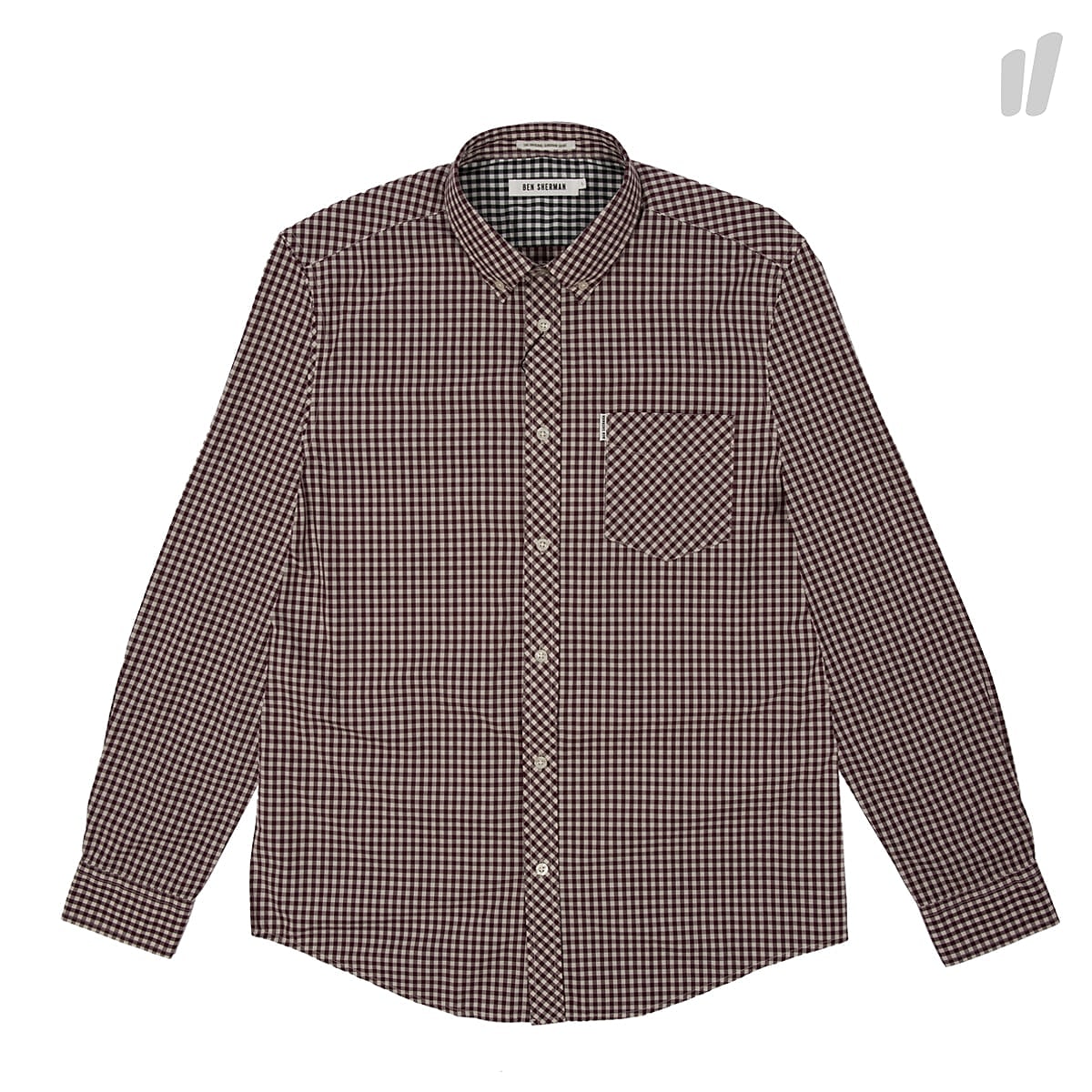 Ben Sherman gingham mod regular fit shirt Dark Port Shirts MA10113 M78 | Overkill