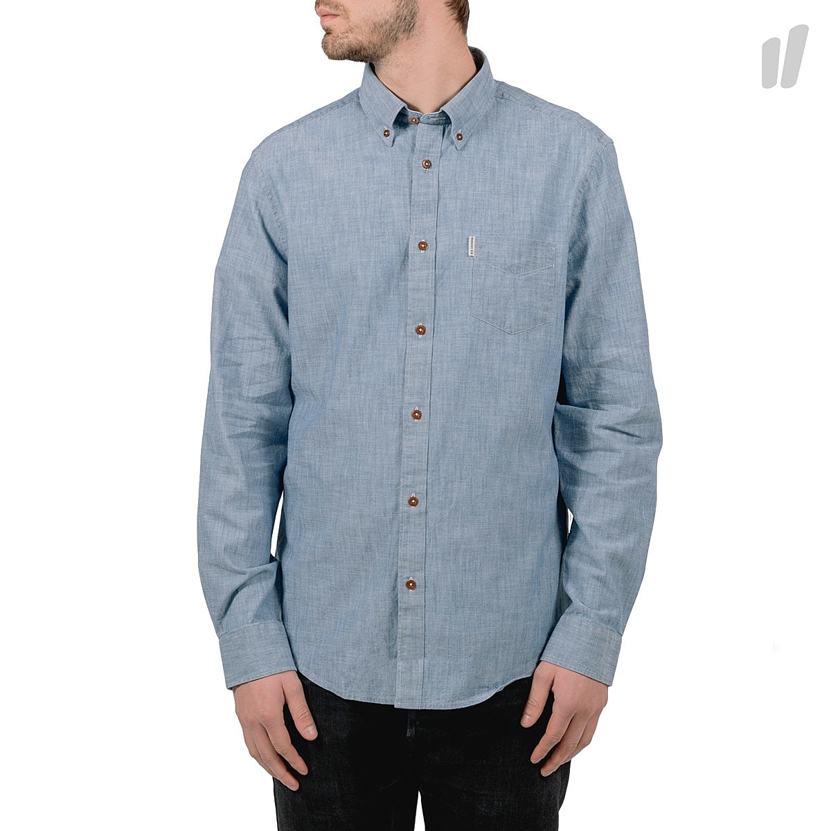 Ben Sherman new chambray longshirt Sky Blue Shirts MA13104 MF1 | Overkill