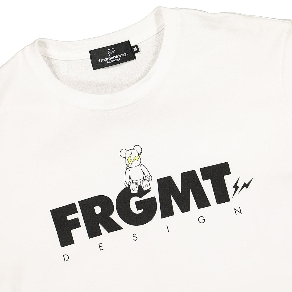 Medicom Fragment Design x Medicom Be@Rtee White T-Shirts Close-up | Overkill