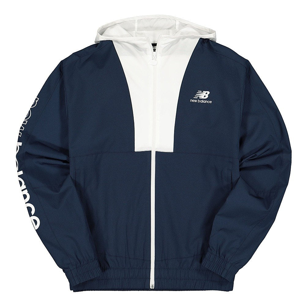 New Balance Athletics Full Zip Windbreaker Indigo Jackets MJ01502NGO / 777200-60-5 | Overkill
