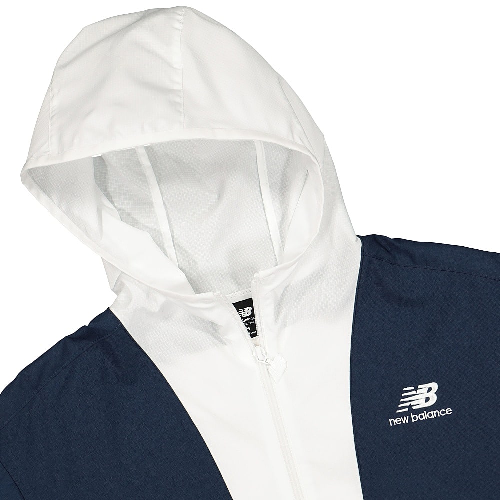 New Balance Athletics Full Zip Windbreaker Indigo Jackets Close-up | Overkill