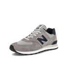 New Balance ml 574 be2 Grey-Navy Sneakers  Close Up | Overkill