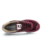 New Balance ml 574 bg2 Burgundy Red Sneakers  Detailfoto | Overkill