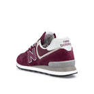 New Balance ml 574 evm Burgundy Red Sneakers  Material | Overkill