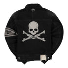 C2H4 Mastermind x C2H4 Asymmetrical Layered Denim Jacket Faded Black Jackets Material | Overkill