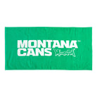 Montana Beach Towel Typo + Logo Green Towels 513121 | Overkill