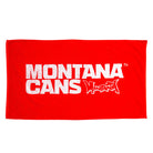 Montana Beach Towel Typo + Logo Red Towels 497322 | Overkill