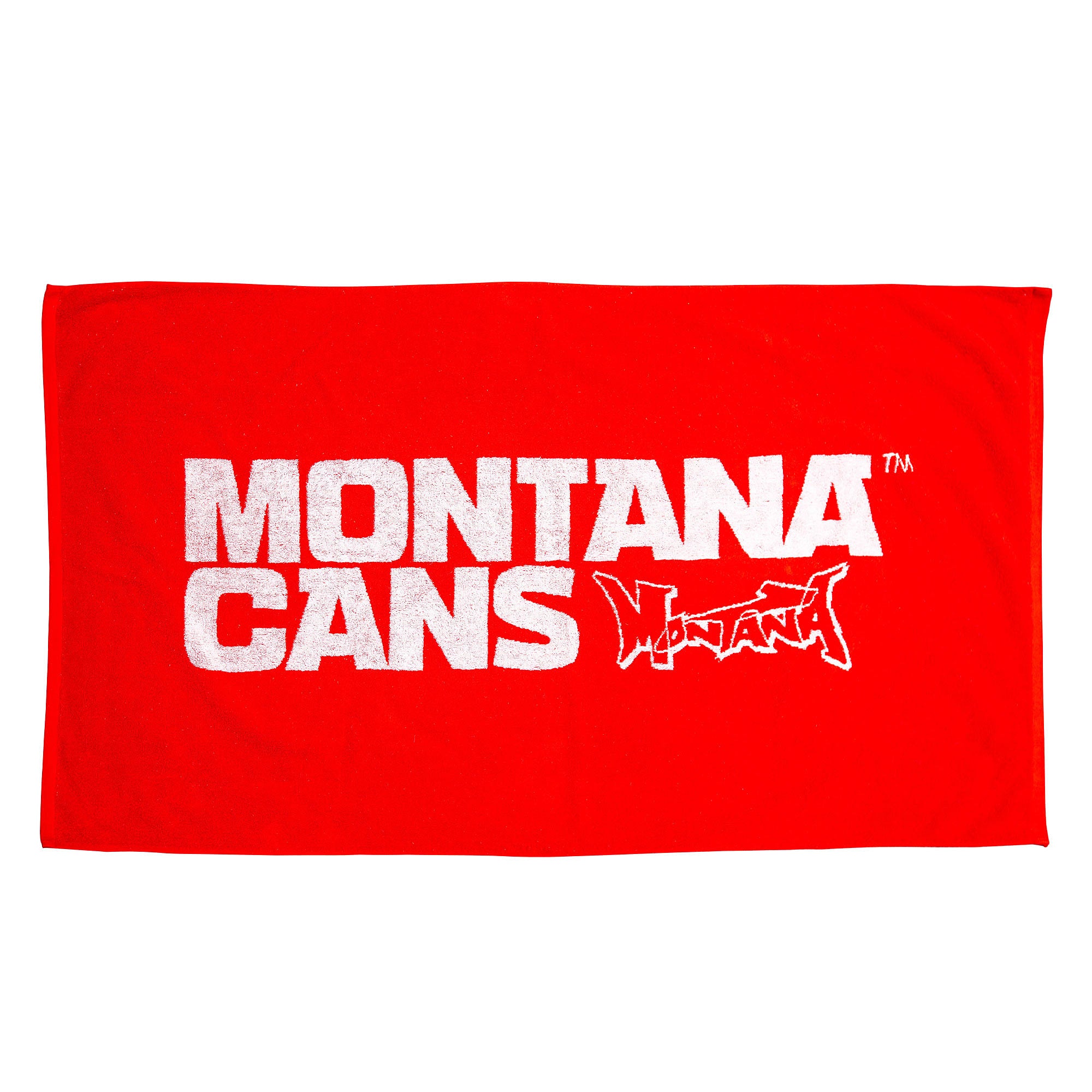 Montana Beach Towel Typo + Logo Red Towels 497322 | Overkill