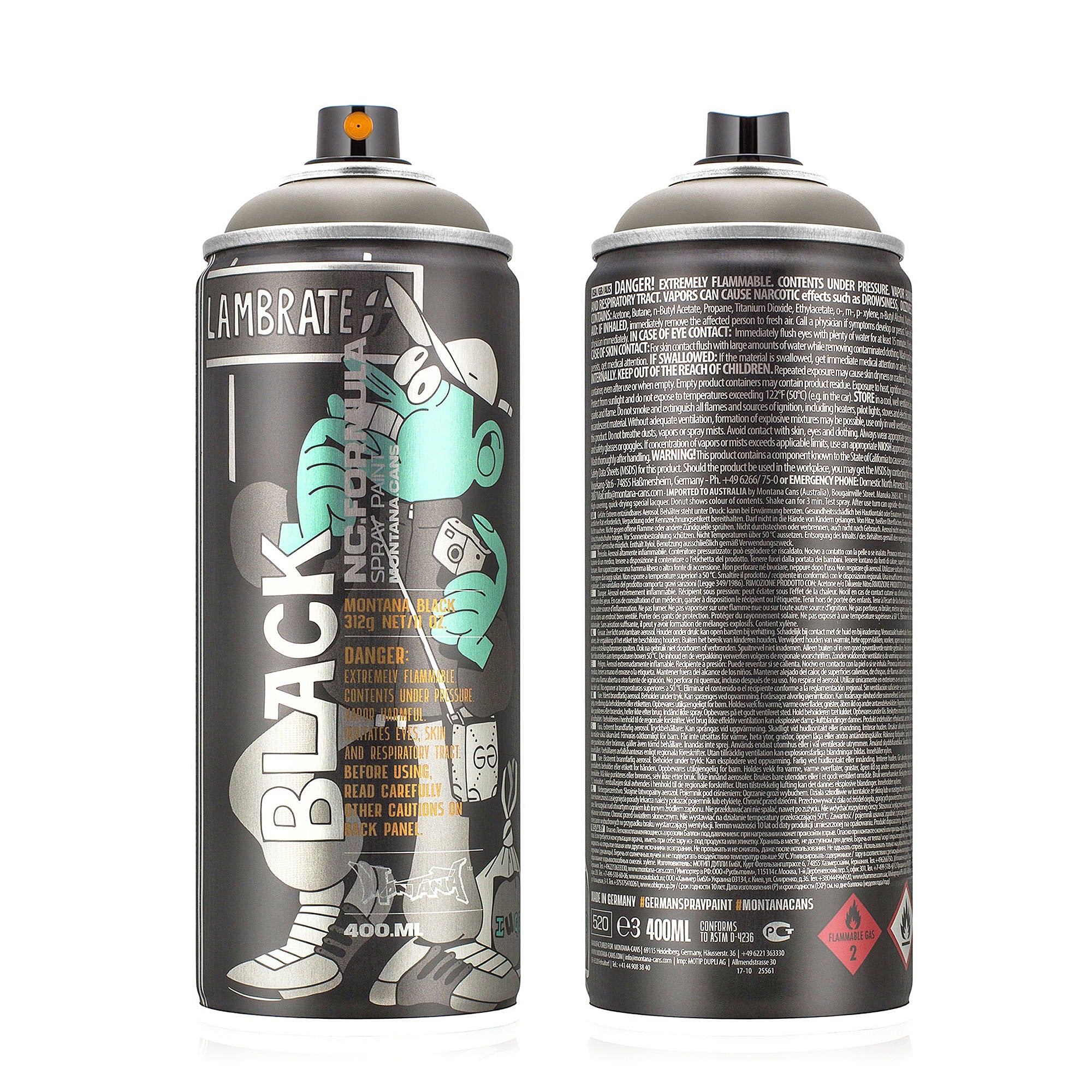 Montana black nc 400 ml ltd. artist edition #14 - lugosis   BLK-AE-14 | Overkill