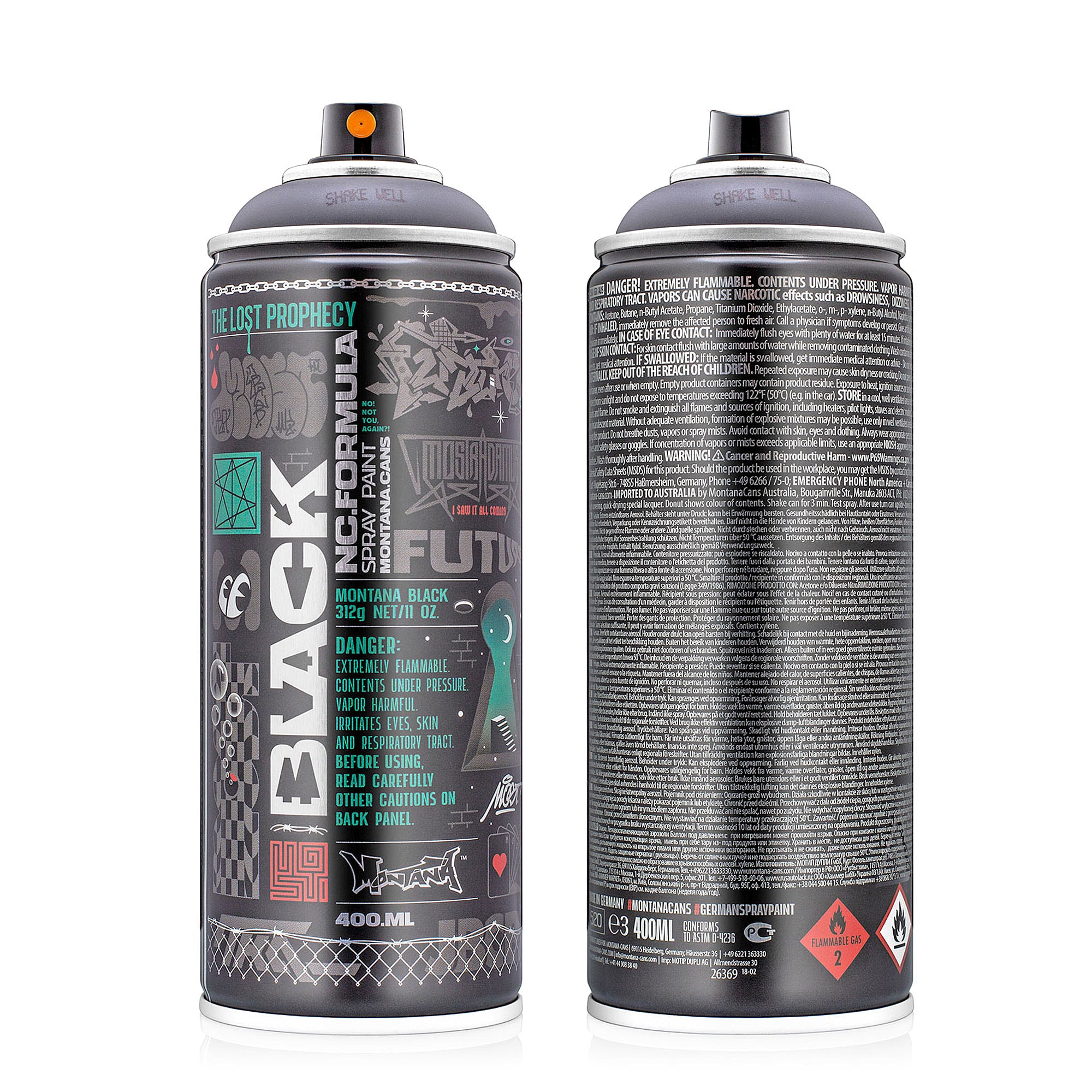 Montana black nc 400 ml ltd. artist edition #16 - most   BLK-AE-16 | Overkill