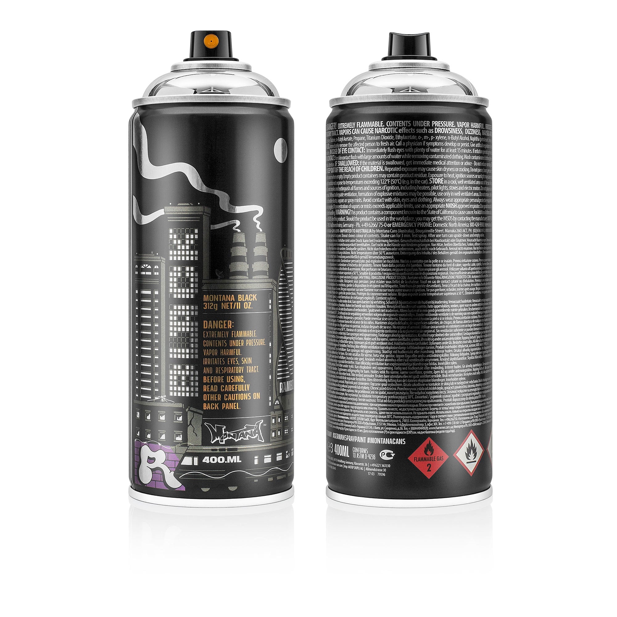 Montana black nc 400 ml ltd. artist edition #12 - rambo   BLK-AE-12 | Overkill