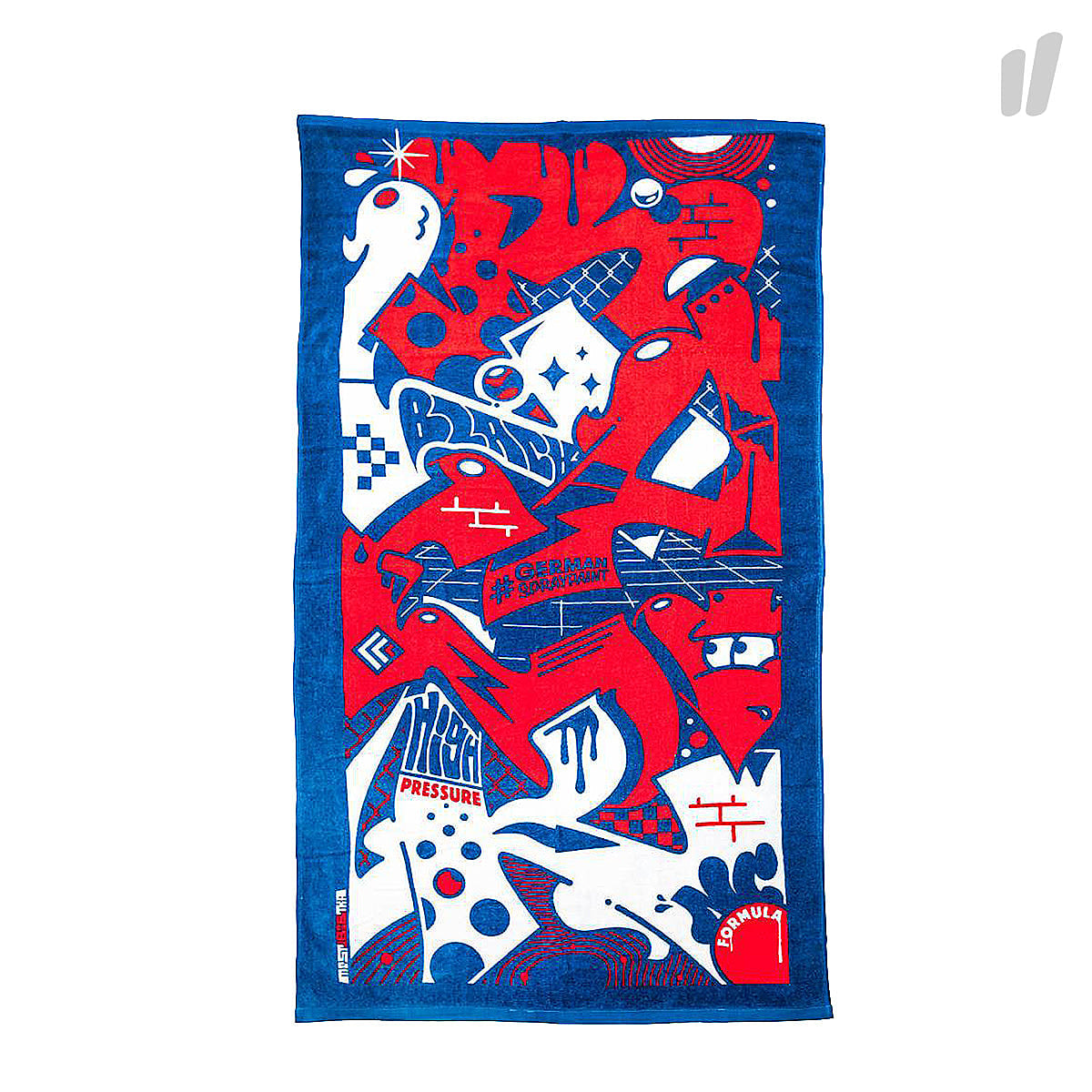 Montana Beach Towel Black by MOST Blue / Red Towels  | Overkill
