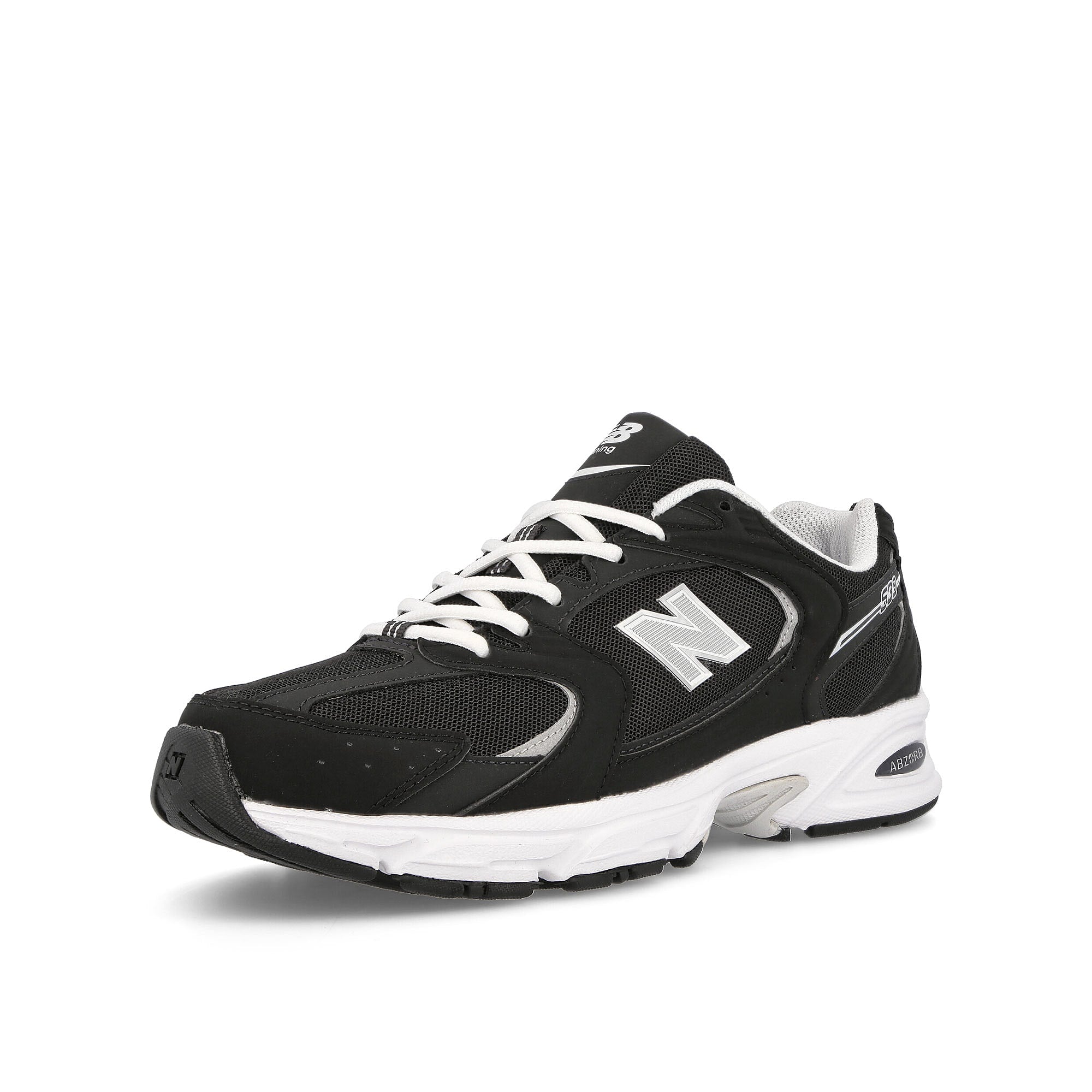 New Balance mr530smn Black-White Low Top Sneakers  Close Up | Overkill