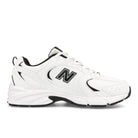 New Balance MR530SYB White-Black Low Top Sneakers  Close Up | Overkill