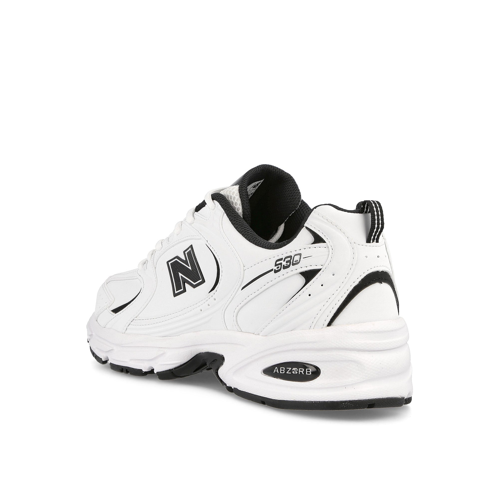 New Balance MR530SYB White-Black Low Top Sneakers  Material | Overkill