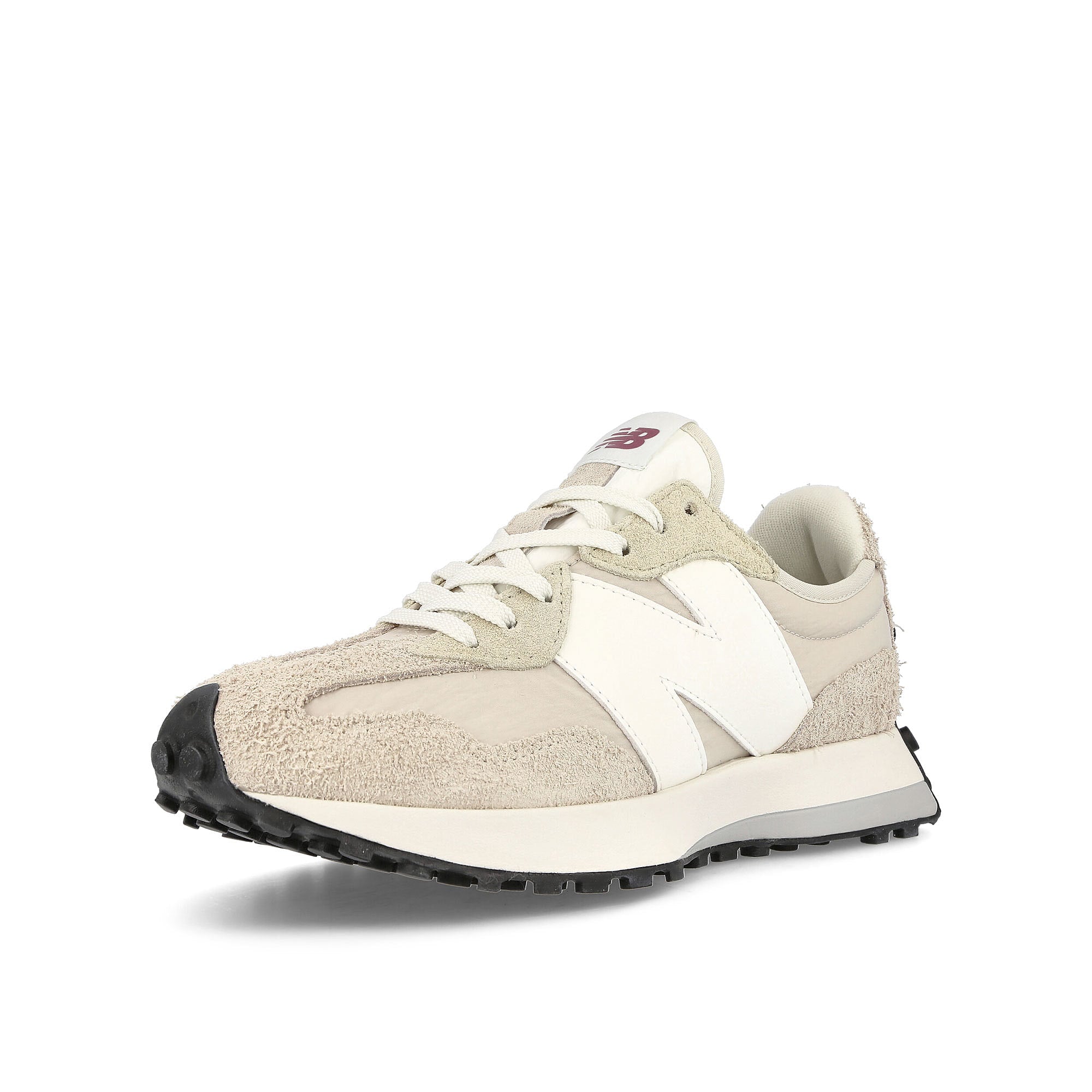 New Balance MS327CQ Beige / White Low Top Sneakers  Close Up | Overkill