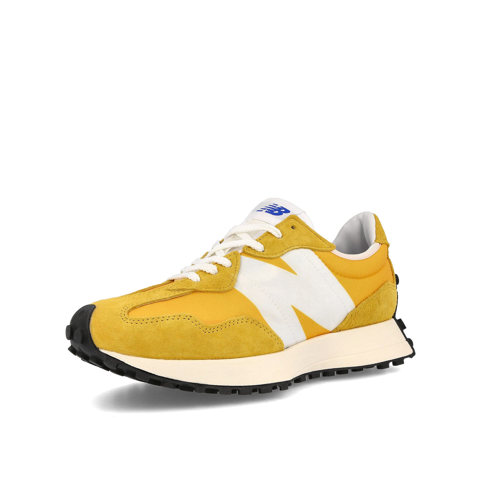New Balance ms 327 li1 White-Yellow Low Top Sneakers  Close Up | Overkill