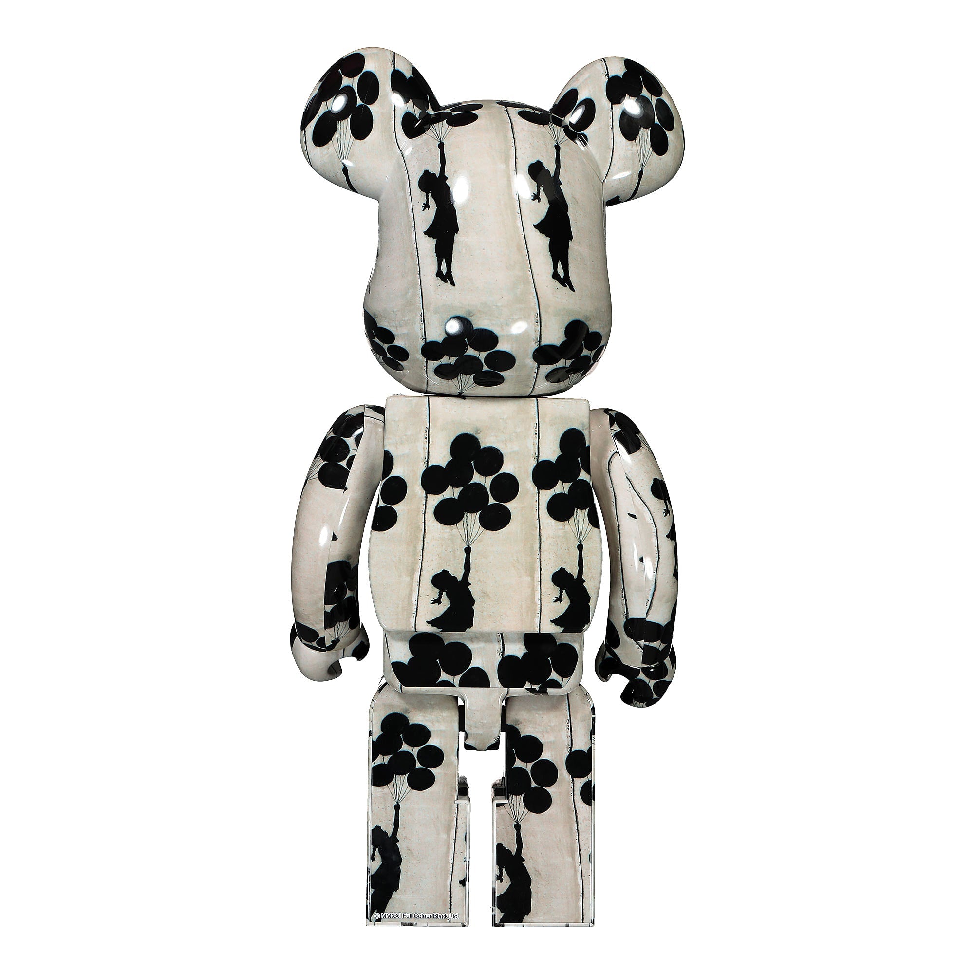 Medicom Brandalism x Medicom Be@rbrick Flying Baloons Girl 1000% White / Black Collectibles & Toys  Material | Overkill