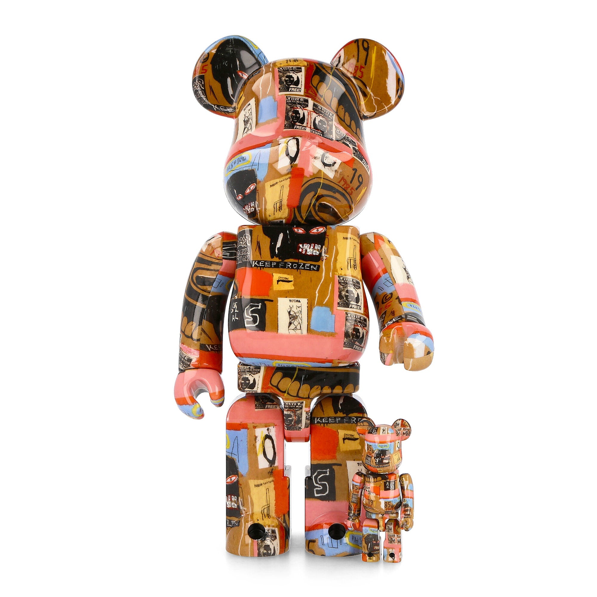 Medicom Be@rbrick Andy Warhol x Jean Michel Basquiat #2 400% + 100
