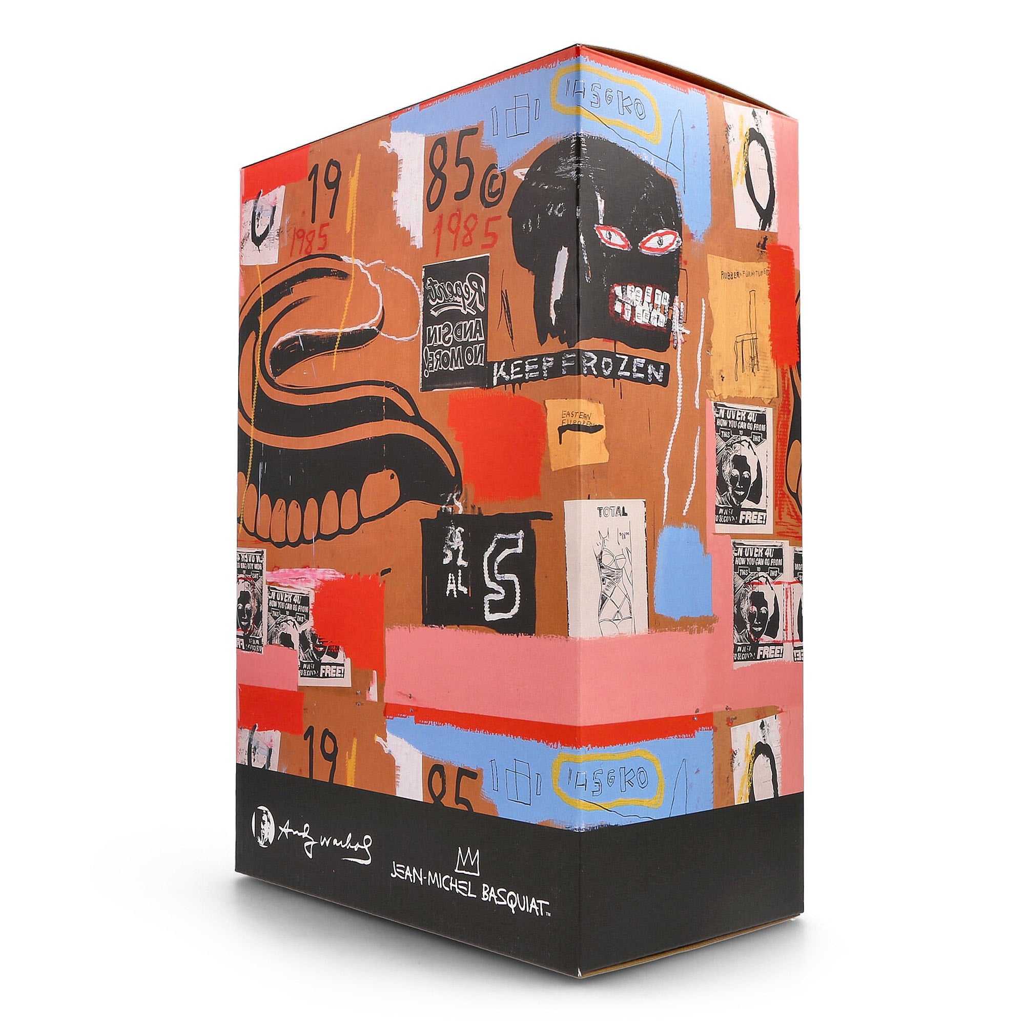 Medicom Be@rbrick Andy Warhol x Jean Michel Basquiat #2 400% + 100% Multicolor Collectibles & Toys Detail view 2 | Overkill
