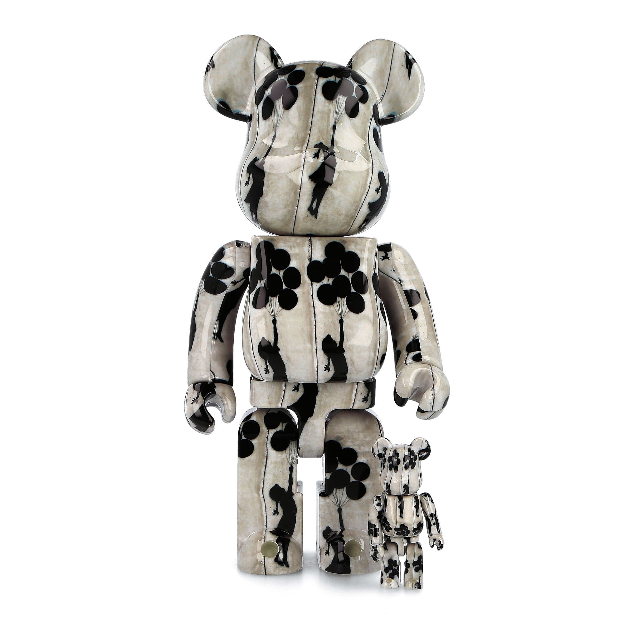 Medicom Brandalism x Medicom Be@rbrick Flying Baloons Girl 400% + 100% White / Black Collectibles & Toys BXMDCBBFBG400 | Overkill