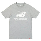 New Balance Essentials Stacked Logo Tee Athletic Grey T-Shirts MT01575 / AG | Overkill