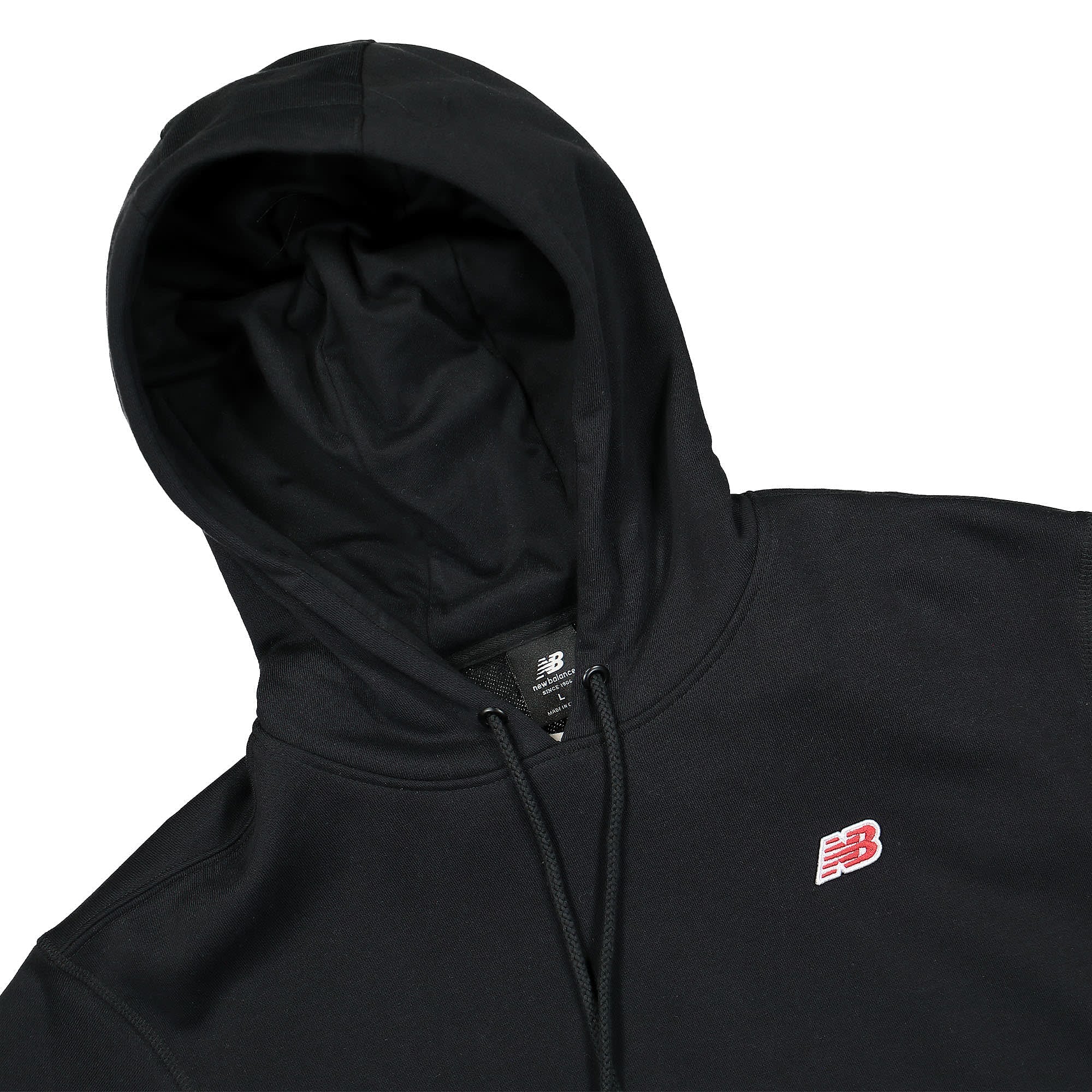 New Balance Small Pack Hoodie Black Hoodies Close-up | Overkill