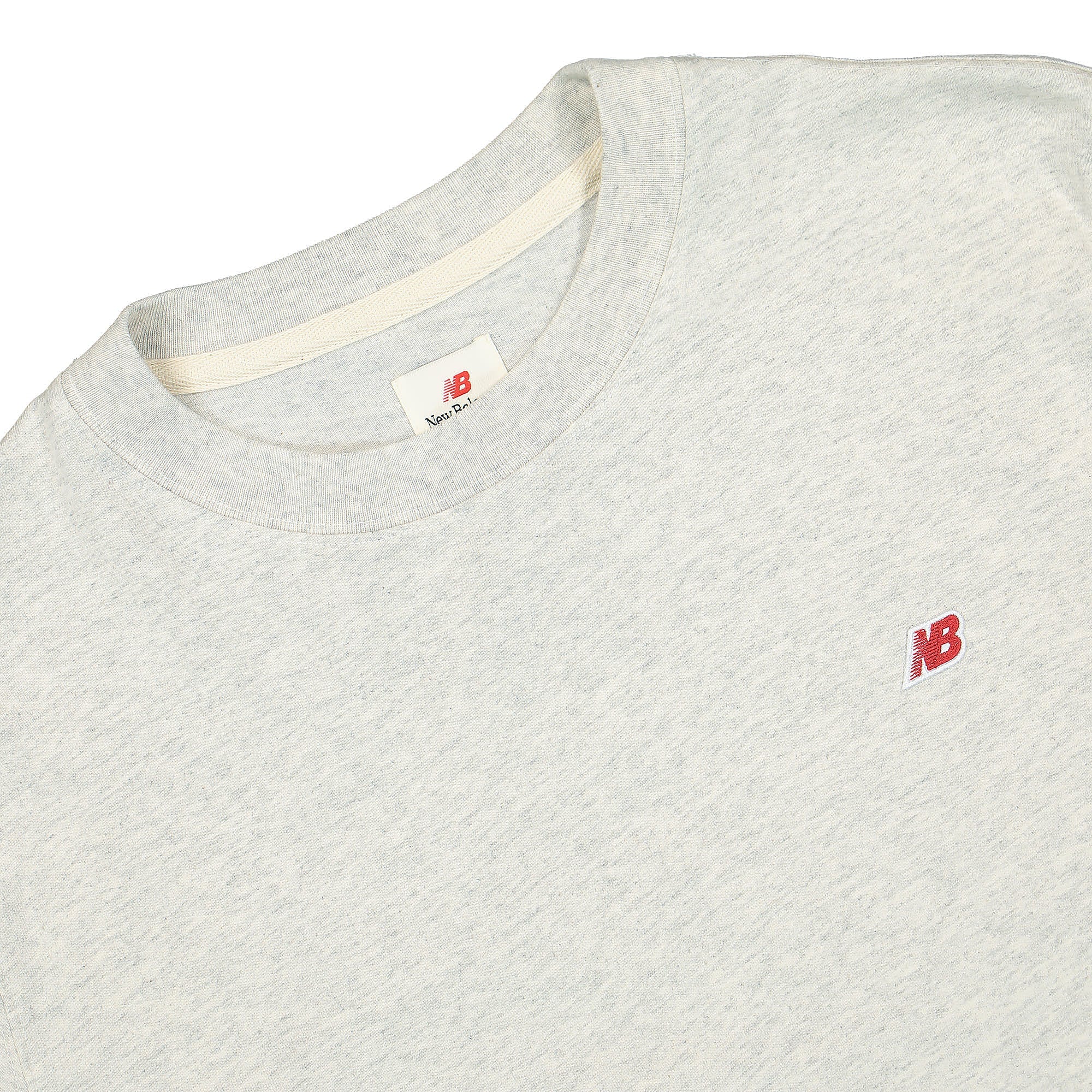 New Balance Made In USA Long Sleeve Tee White T-Shirts Close-up | Overkill
