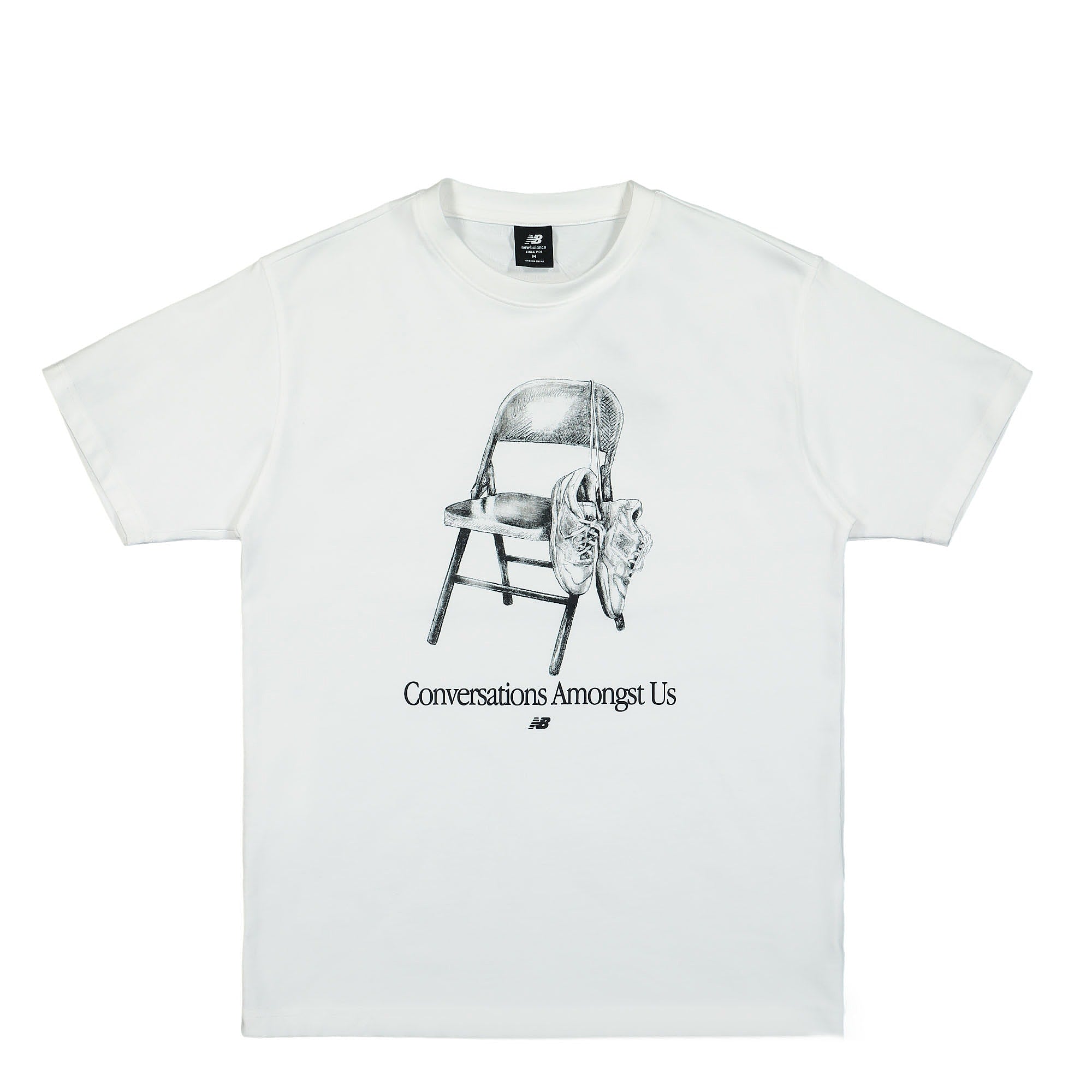 New Balance Conversations Amongst Us Tee White T-Shirts MT21934 / WT | Overkill