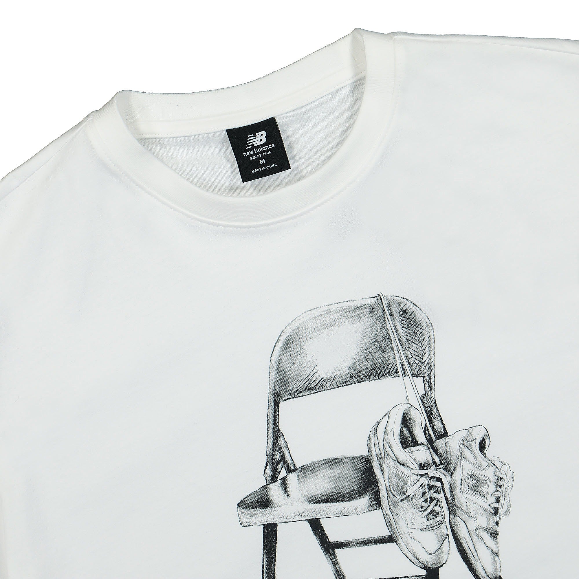 New Balance Conversations Amongst Us Tee White T-Shirts Close-up | Overkill