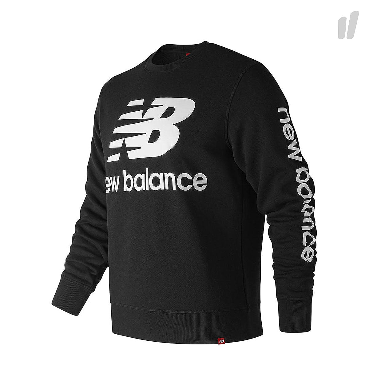 New Balance MT 83573 BK Essential Logo Crew Black Sweatshirts 660140-60-8 | Overkill