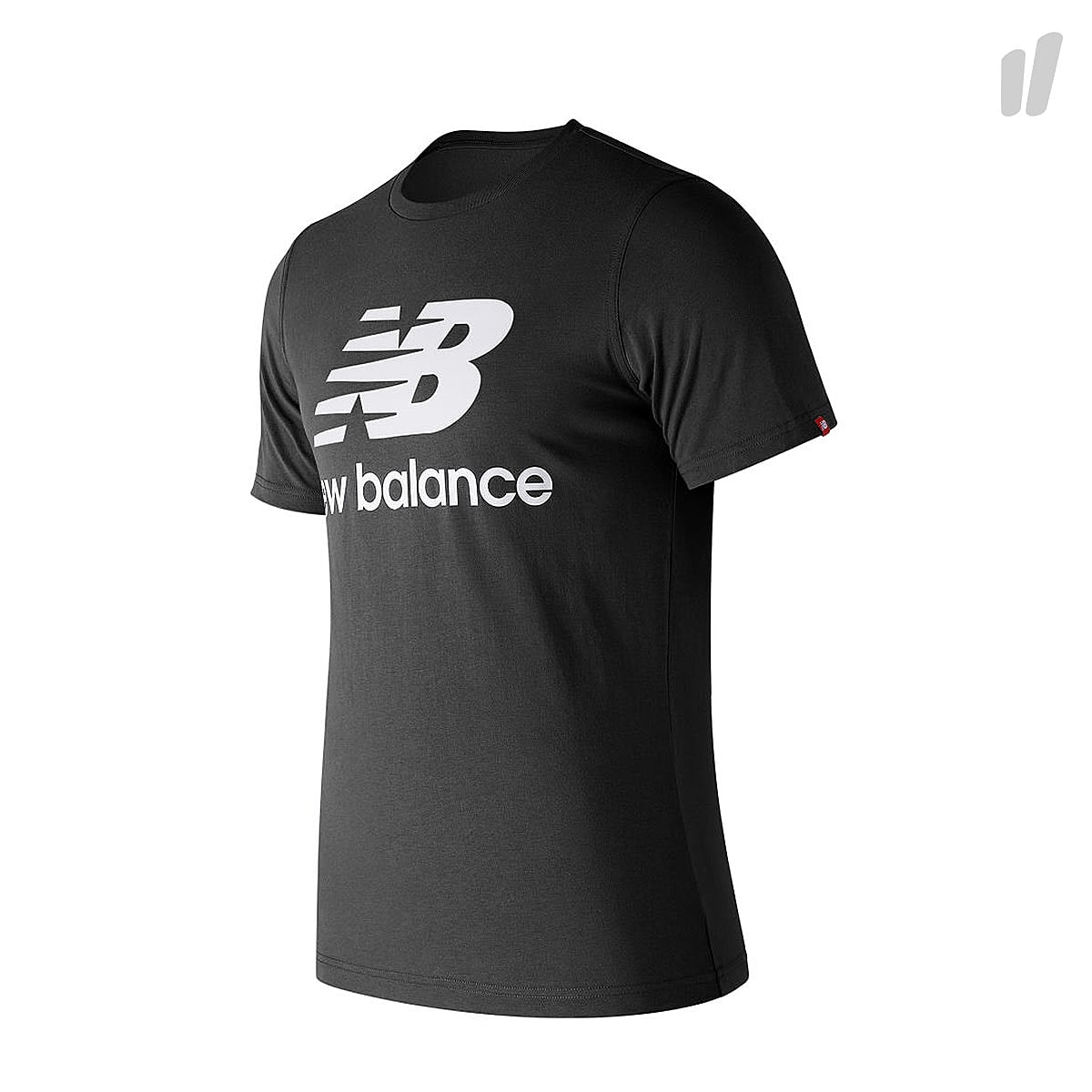 New Balance Essentials Stacked Logo Tee Black T-Shirts MT83530BK / 660060-60-8 | Overkill
