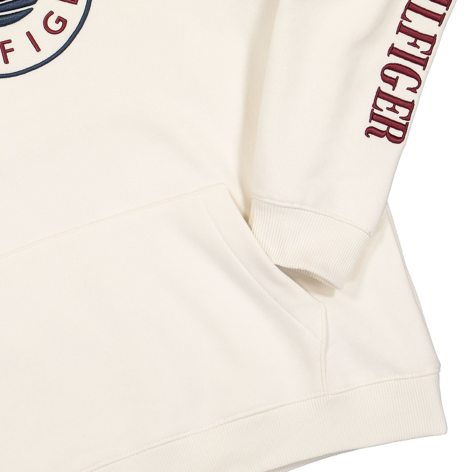 Timberland Tommy Hilfiger x Timberland Ri Logo Hoodie Ivory Hoodies Detailfoto | Overkill