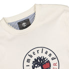 Timberland Ri Logo Long Sleeve Ivory Longsleeves Close-up | Overkill